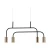 Lampa wisząca Vai 4 - Mosiądz polerowany-czarna (580 mm) 8839  - Antigo