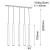 Lampa wisząca Yabu 5 - Biała (700 mm) 7575  - Antigo
