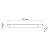 Spot magnetyczny Komatsu Slim - Czarny - 48V 12W 960lm (370 mm) 4000K 6050  - Antigo