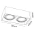 Plafon Cage out 0-2 - Czarny (85 mm) 1269  - Antigo