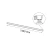 Lampa wpuszczana Hiate Line - Czarna (1500 mm) 3000K 1832  - Antigo