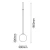 Lampa wisząca iO 1 - Czarna (300 mm) 9145  - Antigo