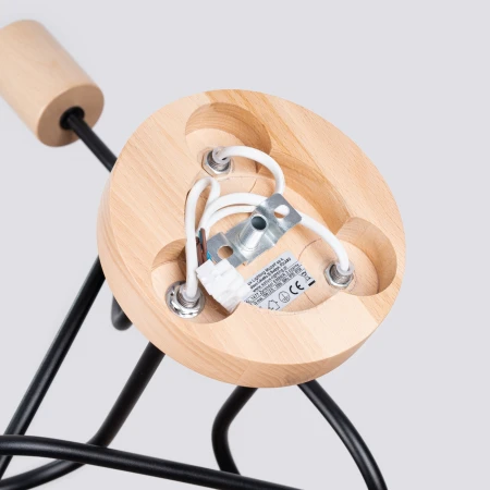 Żyrandol EMBER 3 czarny SL.1477 - Sollux