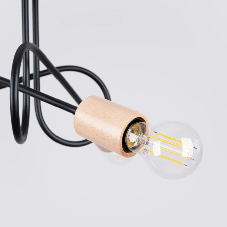 Żyrandol EMBER 3 czarny SL.1477 - Sollux