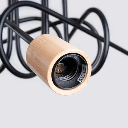 Żyrandol EMBER 5 czarny SL.1478 - Sollux