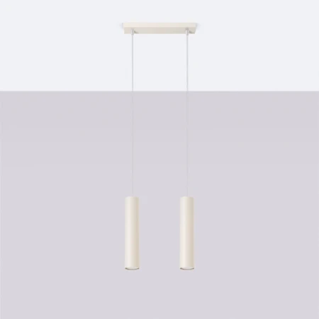 Lampa wisząca LAGOS 2 beżowa SL.1480 - Sollux