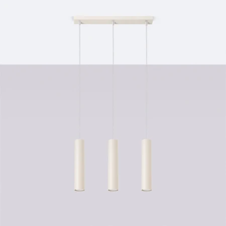 Lampa wisząca LAGOS 3L beżowa SL.1481 - Sollux