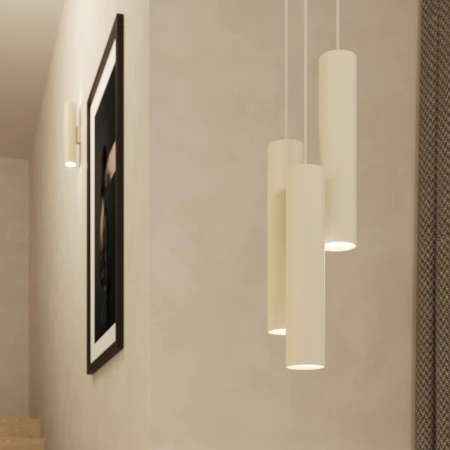 Lampa wisząca LAGOS 3P beżowa SL.1482 - Sollux
