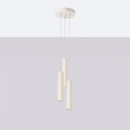 Lampa wisząca LAGOS 3P beżowa SL.1482 - Sollux