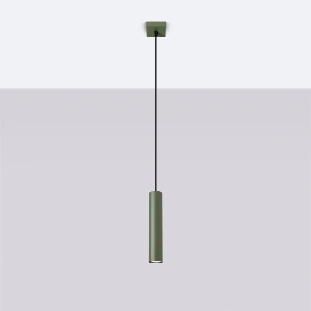 Lampa wisząca LAGOS 1 zielona oliwka SL.1484 - Sollux