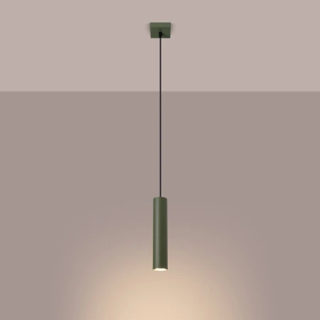 Lampa wisząca LAGOS 1 zielona oliwka SL.1484 - Sollux