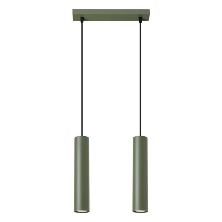Lampa wisząca LAGOS 2 zielona oliwka SL.1485 - Sollux