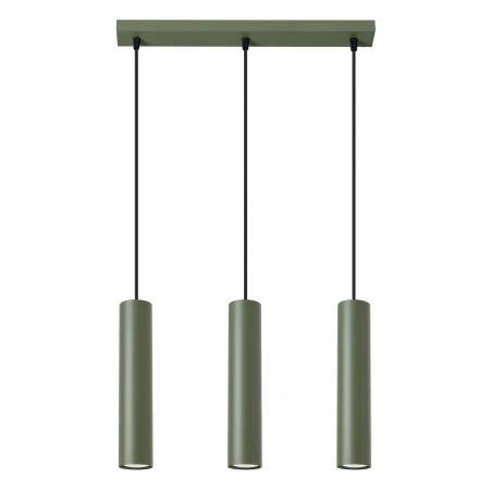 Lampa wisząca LAGOS 3L zielona oliwka SL.1486 - Sollux
