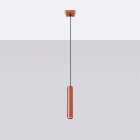 Lampa wisząca LAGOS 1 ochra czerwona SL.1489 - Sollux