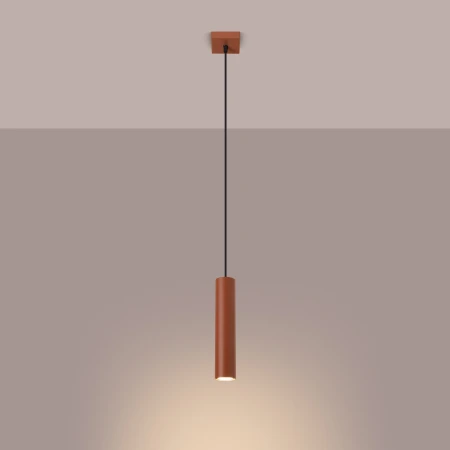 Lampa wisząca LAGOS 1 ochra czerwona SL.1489 - Sollux