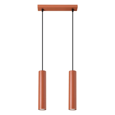 Lampa wisząca LAGOS 2 ochra czerwona SL.1490 - Sollux
