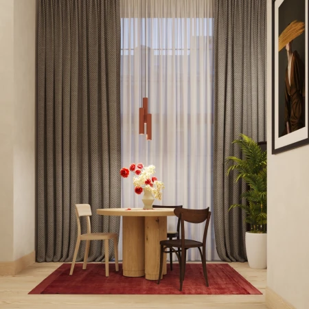 Lampa wisząca LAGOS 3L ochra czerwona SL.1491 - Sollux