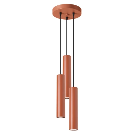Lampa wisząca LAGOS 3P ochra czerwona SL.1492 - Sollux