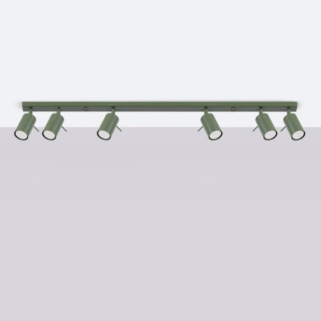 Plafon RING 6L zielony oliwkowy SL.1505 - Sollux