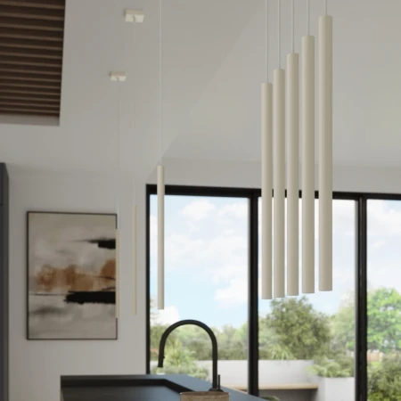 Lampa wisząca PASTELO 1 beżowa SL.1512 - Sollux