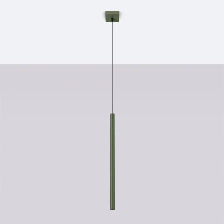 Lampa wisząca PASTELO 1 zielona oliwka SL.1518 - Sollux