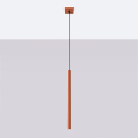 Lampa wisząca PASTELO 1 ochra czerwona SL.1524 - Sollux