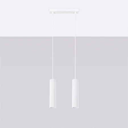 Lampa wisząca KARBON 2 Biały SL.1536 - Sollux