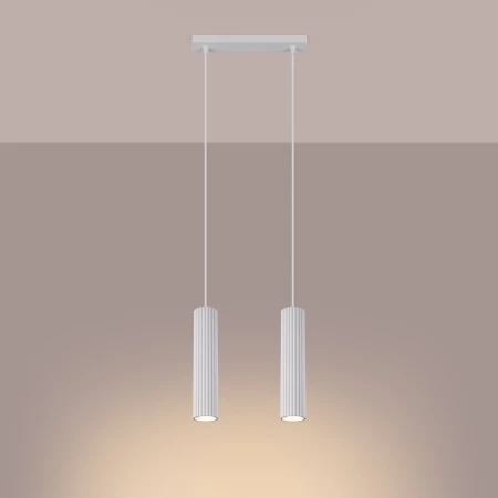 Lampa wisząca KARBON 2 Biały SL.1536 - Sollux