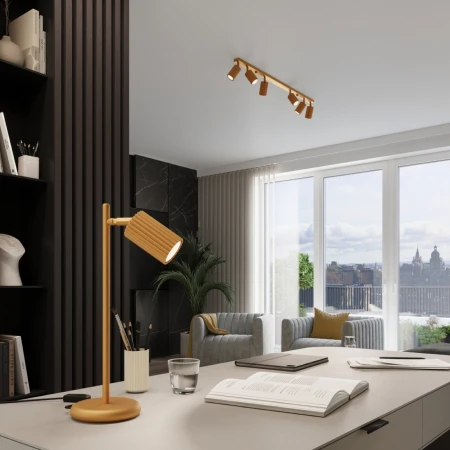 Lampa wisząca KARBON 1 Złoty SL.1554 - Sollux