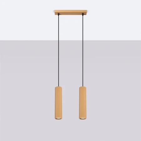 Lampa wisząca KARBON 2 Złoty SL.1555 - Sollux