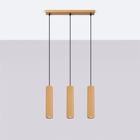 Lampa wisząca KARBON 3L Złoty SL.1556 - Sollux