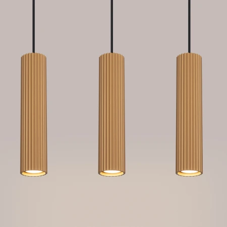 Lampa wisząca KARBON 3L Złoty SL.1556 - Sollux