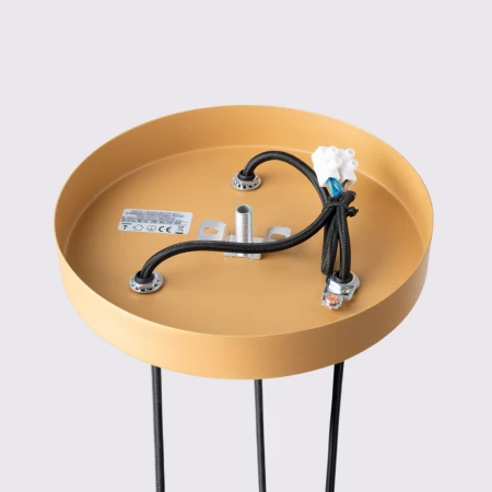 Lampa wisząca KARBON 3P Złoty SL.1557 - Sollux