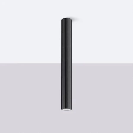 Plafon KARBON 60 czarny SL.1572 - Sollux