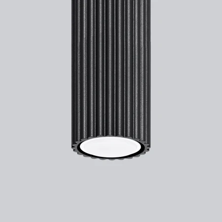 Plafon KARBON 60 czarny SL.1572 - Sollux