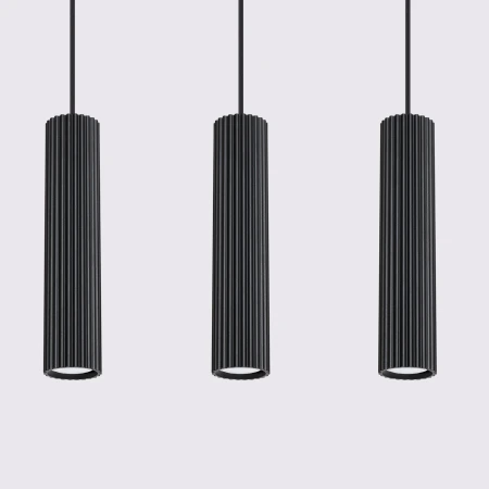 Lampa wisząca KARBON 3L czarny SL.1575 - Sollux
