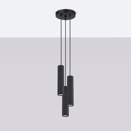 Lampa wisząca KARBON 3P czarny SL.1576 - Sollux