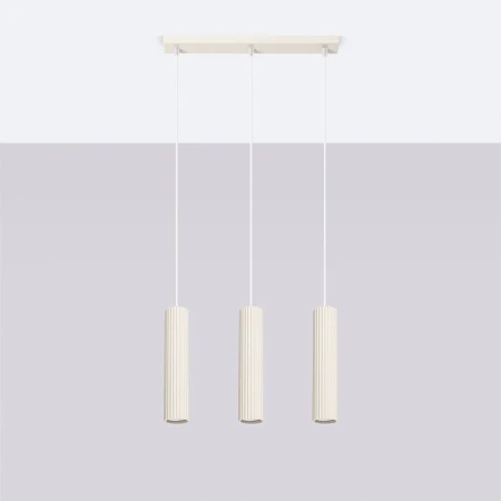 Lampa wisząca KARBON 3L Beżowy SL.1594 - Sollux