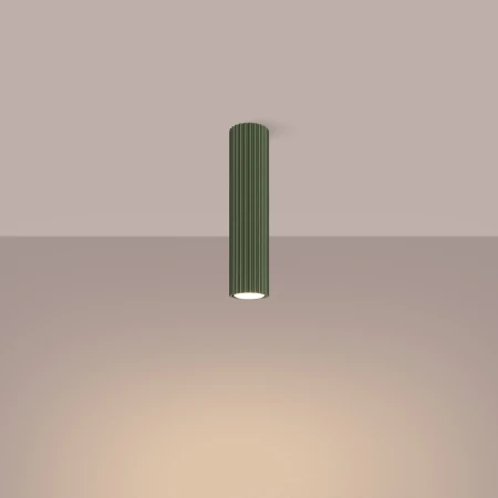 Plafon KARBON 30 zielony oliwkowy SL.1608 - Sollux