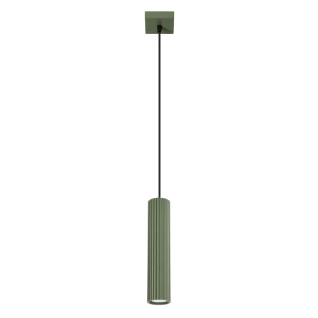 Lampa wisząca KARBON 1 zielony oliwkowy SL.1611 - Sollux