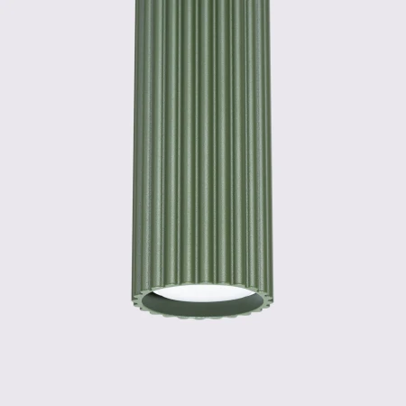 Lampa wisząca KARBON 1 zielony oliwkowy SL.1611 - Sollux