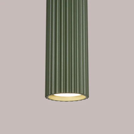 Lampa wisząca KARBON 1 zielony oliwkowy SL.1611 - Sollux