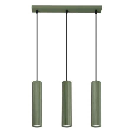 Lampa wisząca KARBON 3L zielona oliwka SL.1613 - Sollux