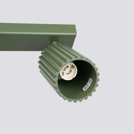 Plafon KARBON 6L zielony oliwkowy SL.1623 - Sollux