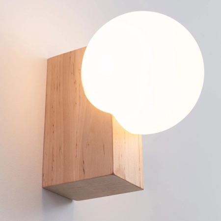Kinkiet BULBO naturalne drewno SL.1682 - Sollux