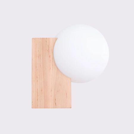 Kinkiet BULBO naturalne drewno SL.1682 - Sollux