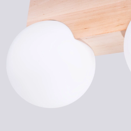 Plafon BULBO 2 naturalne drewno SL.1683 - Sollux