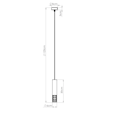 Lampa wisząca LAMI 1 biały SL.1686 - Sollux