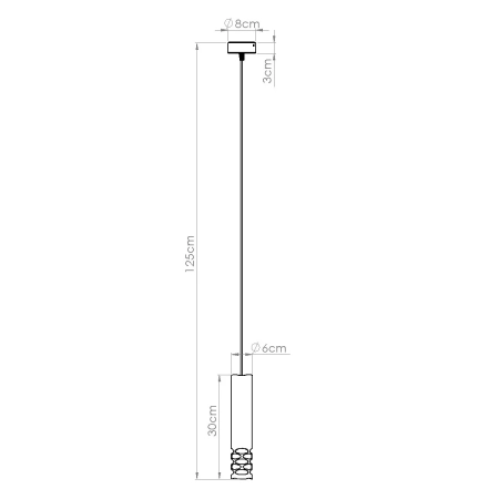 Lampa wisząca LIRO 1 biały SL.1691 - Sollux