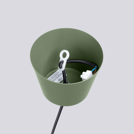 Lampa wisząca BILO zielona oliwka SL.1705 - Sollux